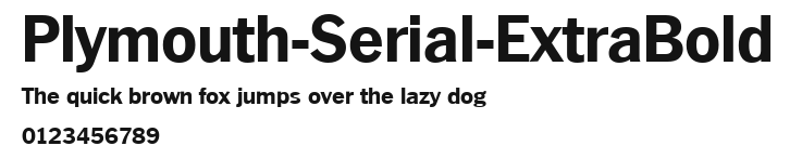 Plymouth-Serial-ExtraBold Preview