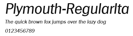 Plymouth-RegularIta Preview