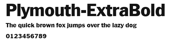 Plymouth-ExtraBold Preview