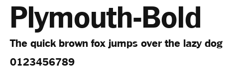 Plymouth-Bold Preview