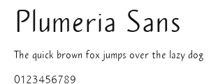 Plumeria Sans Preview