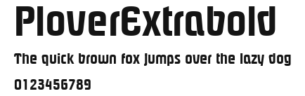 PloverExtrabold Preview