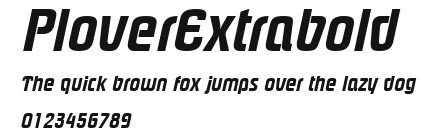 PloverExtrabold Preview