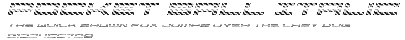 Pocket Ball Italic Preview