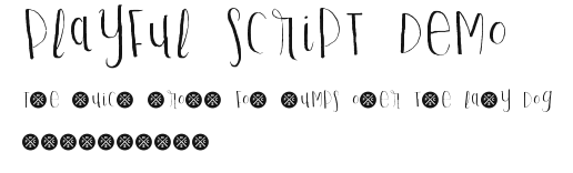 Playful Script Demo Preview
