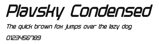 Plavsky Condensed Preview