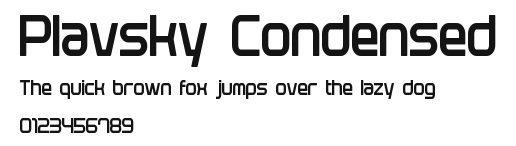 Plavsky Condensed Preview