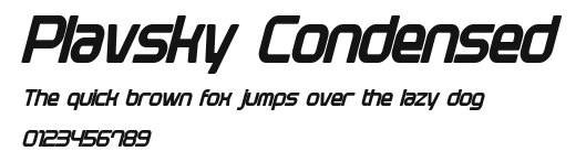 Plavsky Condensed Preview