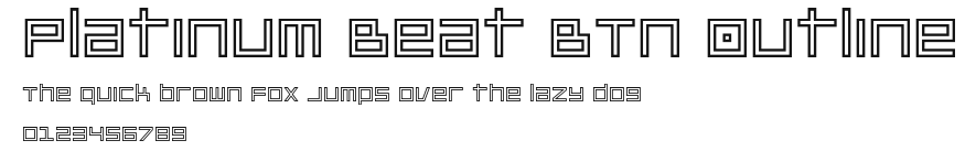 Platinum Beat BTN Outline Preview