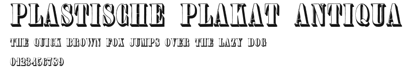 Plastische Plakat-Antiqua Preview