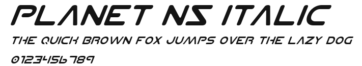 Planet NS Italic Preview