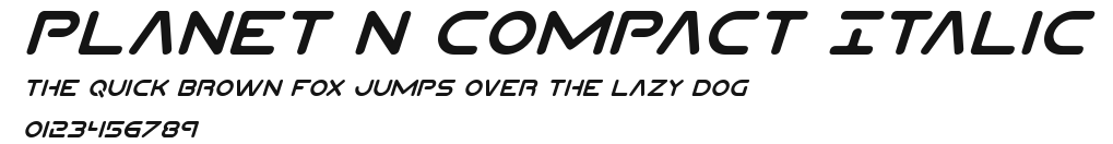 Planet N Compact Italic Preview