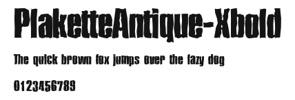 PlaketteAntique-Xbold Preview