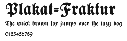 Plakat-Fraktur Preview