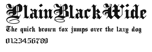 PlainBlackWide Preview