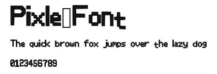 Pixle_Font Preview