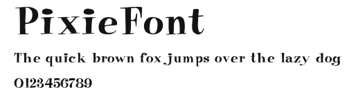 PixieFont Preview