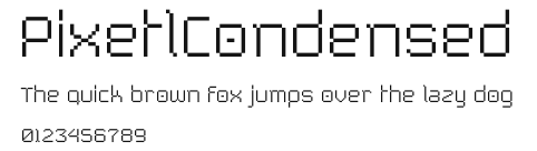 PixetlCondensed Preview