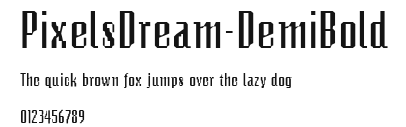 PixelsDream-DemiBold Preview