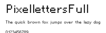 PixellettersFull Preview