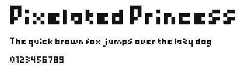 Pixelated Princess Preview