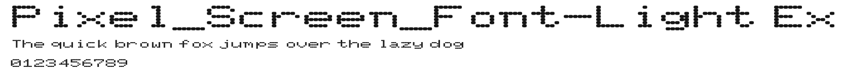 Pixel_Screen_Font-Light Ex Preview