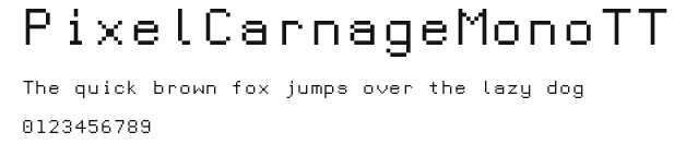 PixelCarnageMonoTT Preview