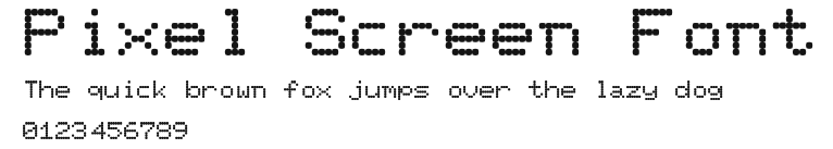 Pixel Screen Font Preview
