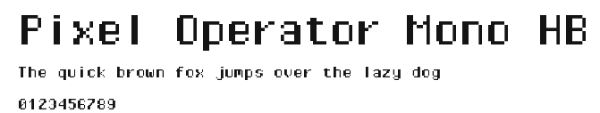 Pixel Operator Mono HB Preview