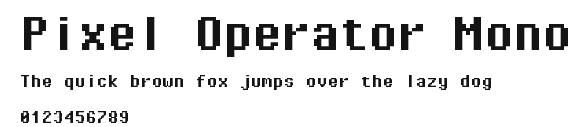 Pixel Operator Mono Preview