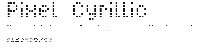 Pixel Cyrillic Preview