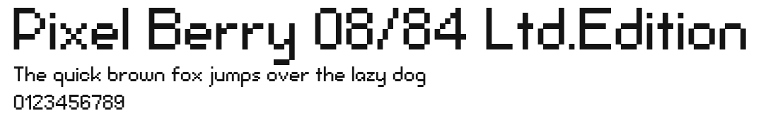 Pixel Berry 08/84 Ltd.Edition Preview