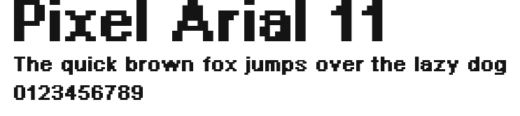Pixel Arial 11 Preview