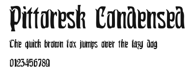 Pittoresk Condensed Preview
