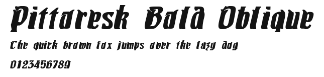 Pittoresk Bold Oblique Preview