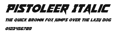 Pistoleer Italic Preview