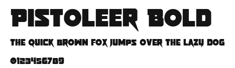 Pistoleer Bold Preview