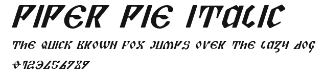 Piper Pie Italic Preview