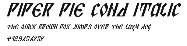 Piper Pie Cond Italic Preview