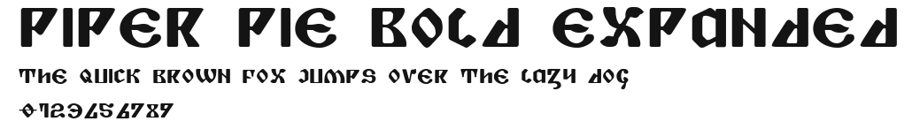 Piper Pie Bold Expanded Preview