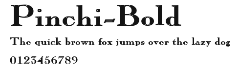 Pinchi-Bold Preview
