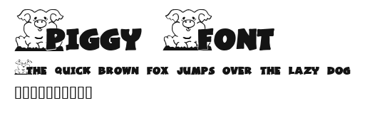Piggy Font Preview