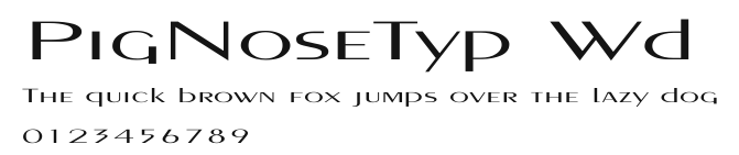 PigNoseTyp Wd Preview