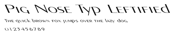 Pig Nose Typ Leftified Preview