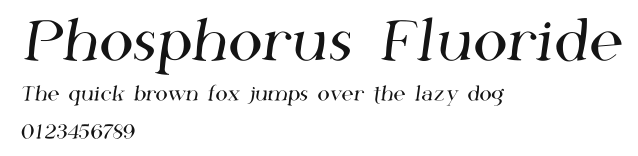 Phosphorus Fluoride Preview