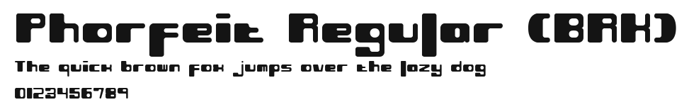 Phorfeit Regular (BRK) Preview