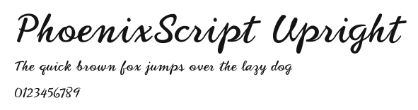 PhoenixScript Upright Preview