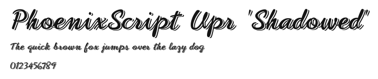 PhoenixScript Upr 'Shadowed' Preview