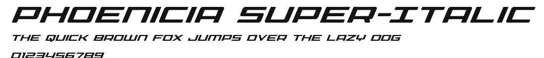 Phoenicia Super-Italic Preview