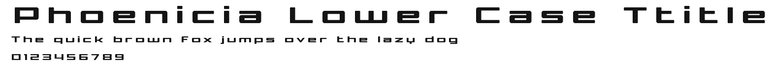 Phoenicia Lower Case Ttitle Preview